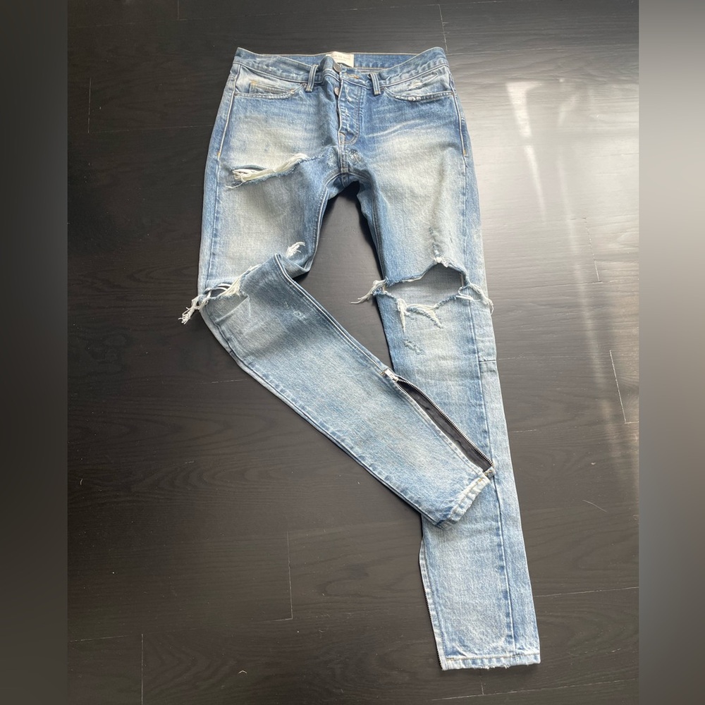 Fear of God distress jeans